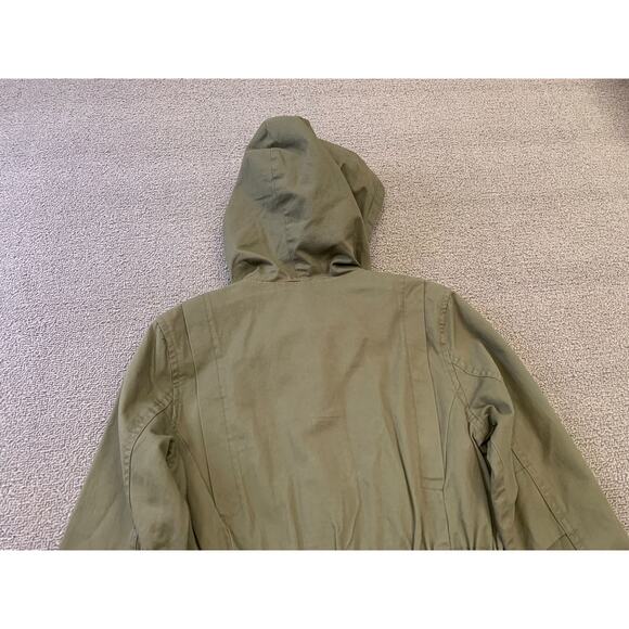 Mayoral Girl's Size 8 Olive Green Hooded Jacket With‎ Studs - Picture 9 of 16